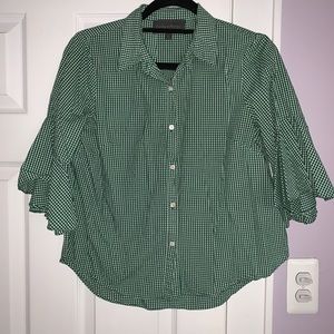 Anthropologie trumpet sleeve blouse